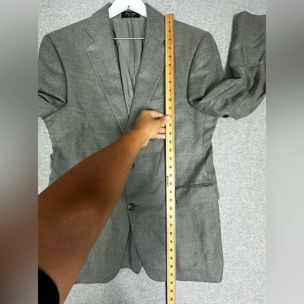 Loro Piana Italy Nordstrom Blazer Mens 42R Gray Two Button 100% Cashmere